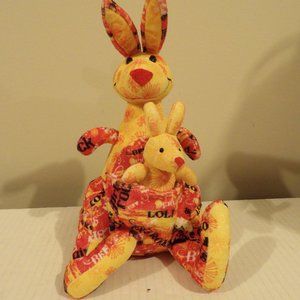 +Little Brownie Bakers Girl Scout Girls Rock BFF Kangaroo w/Joey Plush Animal 9"